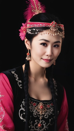 新疆维族舞蹈黑色系