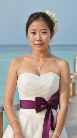 马尔代夫婚纱小礼服